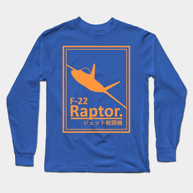 F-22 Raptor Long Sleeve T-Shirt by TCP